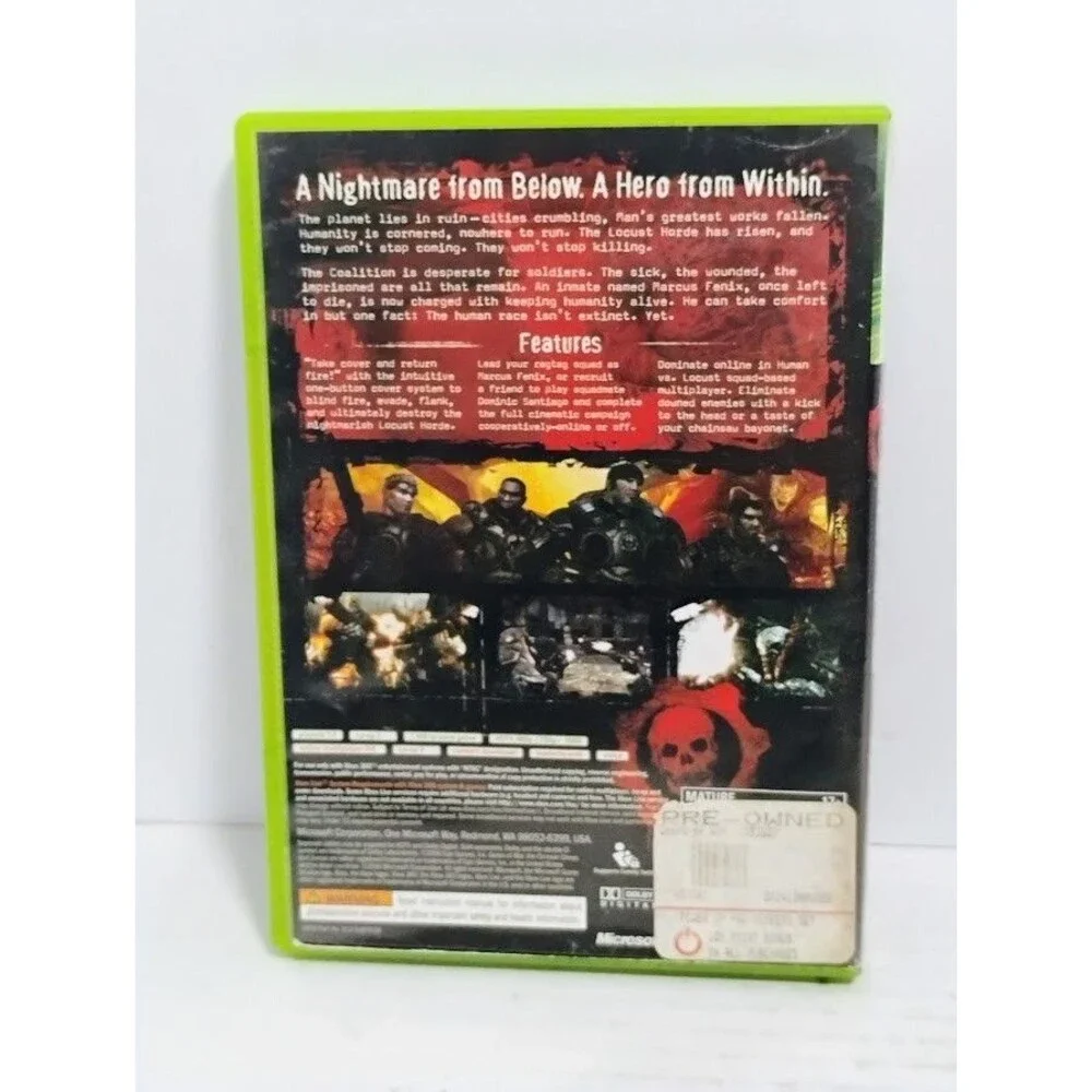2006 MICROSOFT XBOX 360 GEARS OF WAR LOT GOW 1 CIB GOW 3 & BONUS DISC